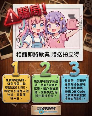 贈送拍立得詐騙