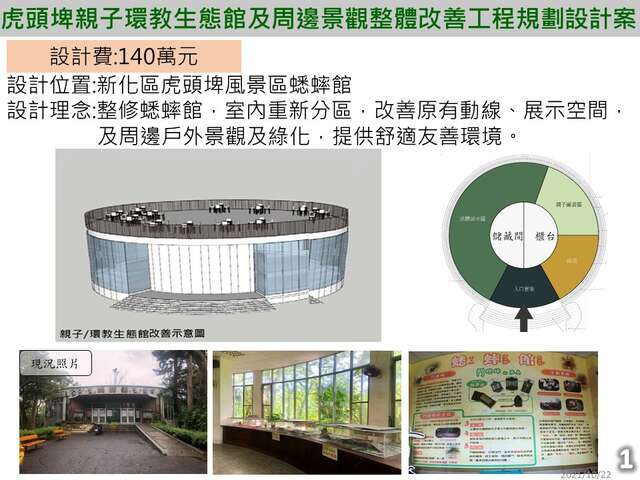 虎頭埤親子環教生態館及周邊景觀整體改善工程規劃設計案內容